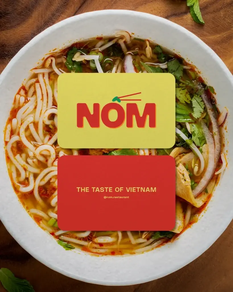 Branding do restaurante vietnamita Nôm.