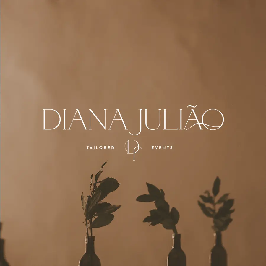Branding e web design da marca Diana Julião Tailored Events - organização de casamentos.