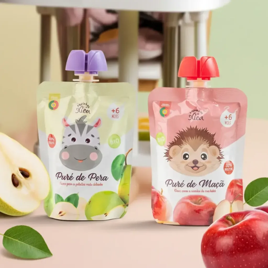 Packaging design - Purés de fruta - Papinhas da Xica