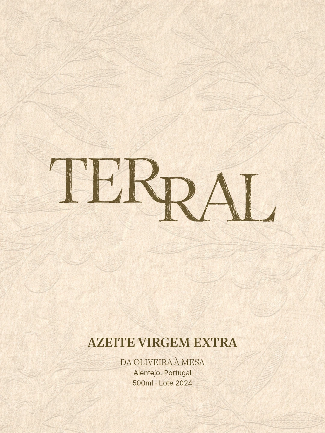 packaging azeite premium Terral embalagem